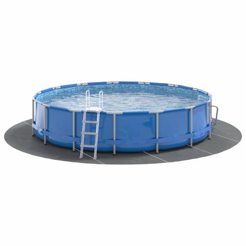 Kružni Pokrivač za Bazen Svjetlosiva Plastika Ø 610 cm Cijena