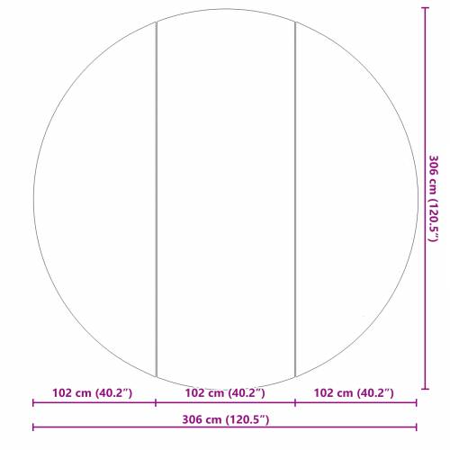 Kružni pokrivač za bazen Crna Polietilen Ø 306 cm Cijena