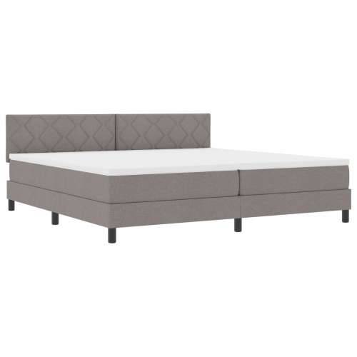 Krevet s podlogom s madracem taupe 200x200 cm tkanina Cijena