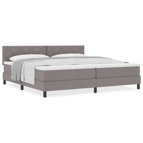 Krevet s podlogom s madracem taupe 200x200 cm tkanina Cijena