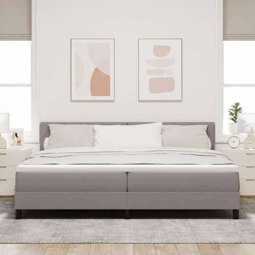 Krevet s podlogom s madracem taupe 200x200 cm tkanina Cijena