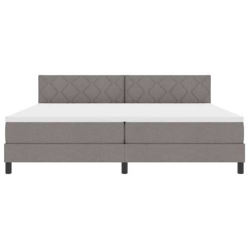 Krevet s podlogom s madracem taupe 200x200 cm tkanina Cijena
