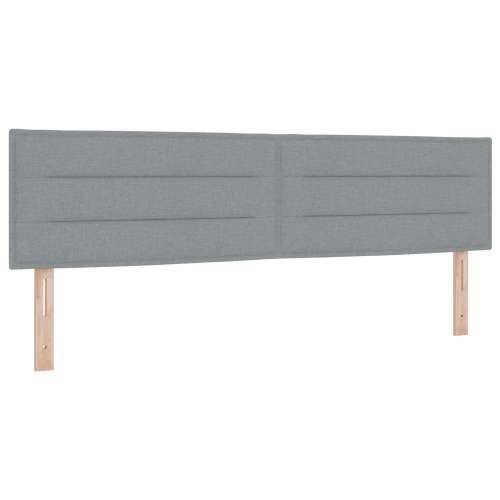 Krevet s box springom s madracem svjetlosive boje 180x200 cm tkanina Cijena