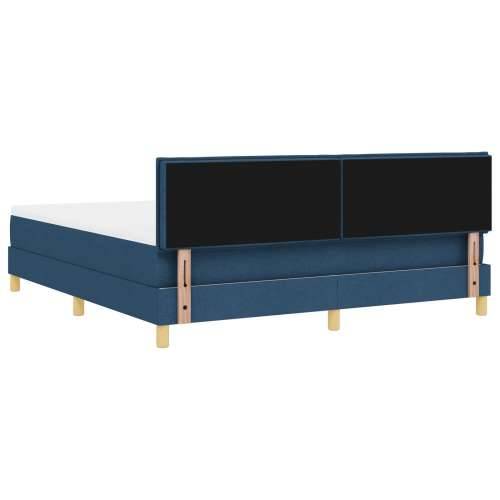 Krevet s Oprugom s Madracem Plavi 180x200 cm Tkanina Cijena