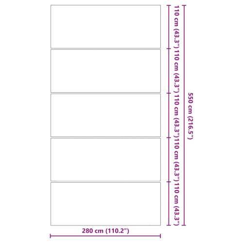 Pravokutni pokrivač za bazen Crna Polietilen 550 x 280 cm Cijena