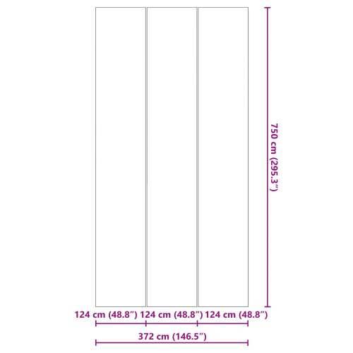 Pravokutna pokrivača za bazen Crna PVC 750 x 372 cm Vodootporna Cijena