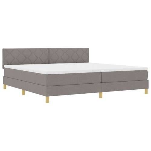 Krevet s kutijom opruga s madracem Taupe 200x200 cm Tkanina Cijena