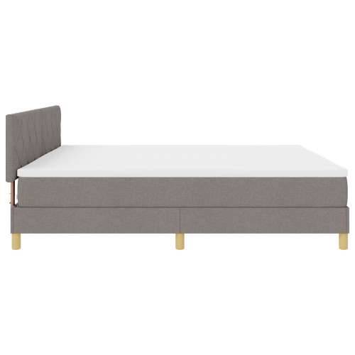 Krevet s kutijom opruga s madracem Taupe 200x200 cm Tkanina Cijena
