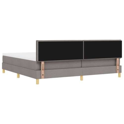 Krevet s kutijom opruga s madracem Taupe 200x200 cm Tkanina Cijena