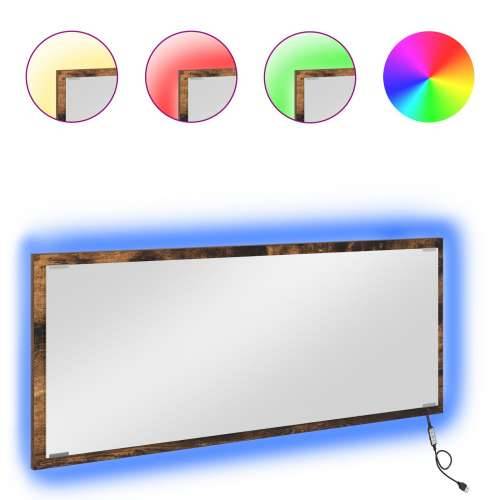LED ogledalo za kupaonicu dimenzija 90x8,5x37 cm od konstruiranog drva Cijena