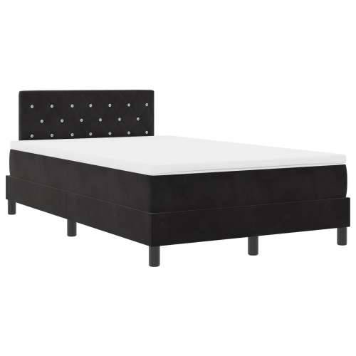 Box Spring Krevet s Madracem Crni 120x200 cm Baršun Cijena