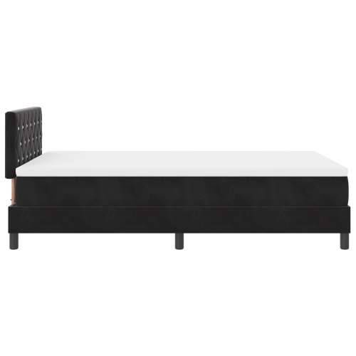 Box Spring Krevet s Madracem Crni 120x200 cm Baršun Cijena