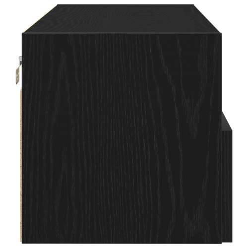 TV zidna vitrinka crni hrast 100x30x30 cm konstruirano drvo Cijena