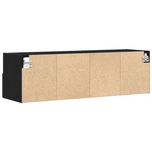TV zidna vitrinka crni hrast 100x30x30 cm konstruirano drvo Cijena