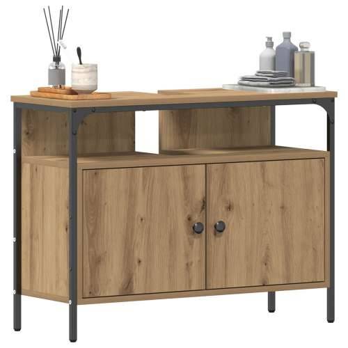 Kabinet za Lavabo - Umivaonik u kupaonici, umjetni hrast, 80x30x60 cm, inženjerska drva Cijena