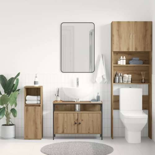 Kabinet za Lavabo - Umivaonik u kupaonici, umjetni hrast, 80x30x60 cm, inženjerska drva Cijena