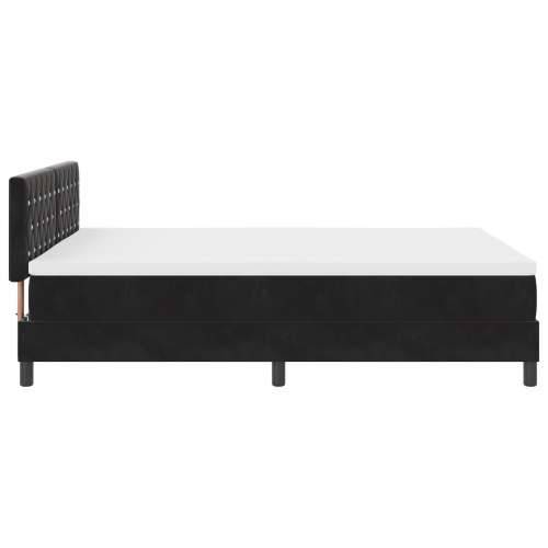 Box Spring Krevet s Madracem Crni 160x200 cm Baršun Cijena