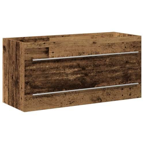 Ormar za Lavabo - Umivaonik Kupaonica Stari drveni 100x38,5x48 cm inženjerska drva - Staro drvo 100 x 38.5 x 48 cm 1 Cijena