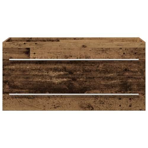 Ormar za Lavabo - Umivaonik Kupaonica Stari drveni 100x38,5x48 cm inženjerska drva - Staro drvo 100 x 38.5 x 48 cm 1 Cijena