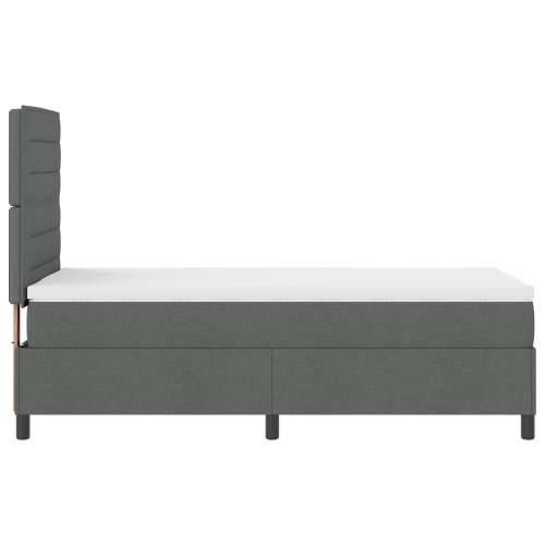 Box Spring Krevet s Madracem Tamnosivi 80x200 cm Tkanina Cijena