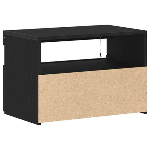 TV ormari s LED svjetlima 2 kom Crni Hrast 60x35x40 cm Konstruirano drvo Cijena