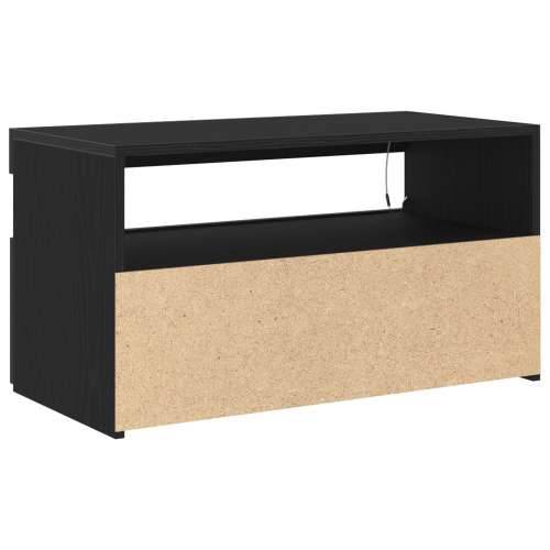 TV ormari s LED svjetlima 2 kom Crna hrast 75x35x40 cm Konstruirano drvo Cijena