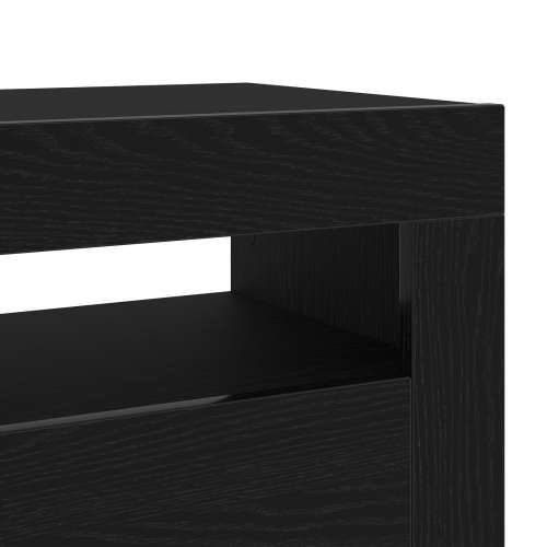 TV ormari s LED svjetlima 2 kom Crna hrast 75x35x40 cm Konstruirano drvo Cijena