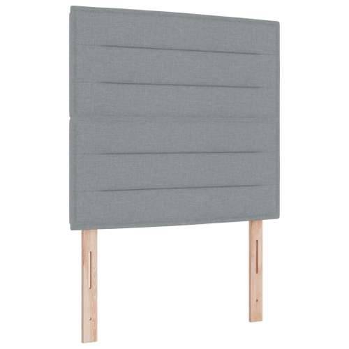 Krevet s kutijom i madracem svjetlosive tkanine 80x200 cm Cijena