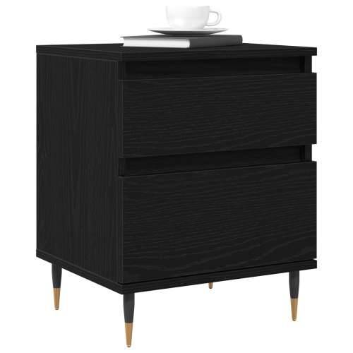 noćni ormarići 2kom Crni hrast 40x35x50 cm Konstruirano drvo Cijena