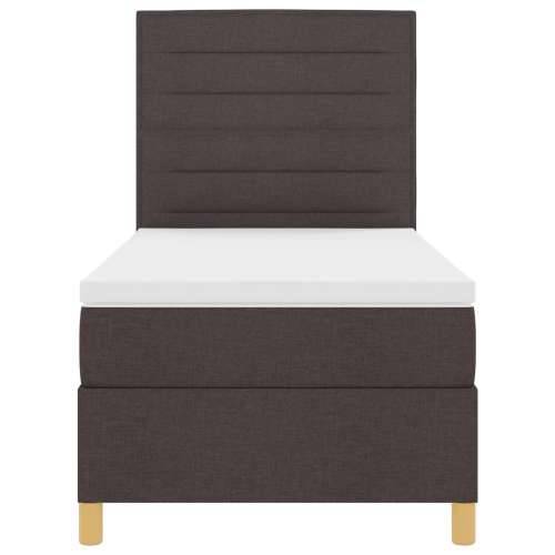 Krevet s box springom i madracem tamnosmeđi 80 x 200 cm od tkanine Cijena