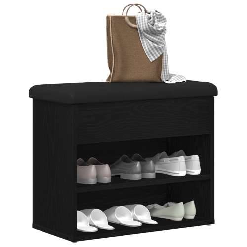 Klupa za pohranu Crna Bukva 60x30x48 cm Konstruirano drvo Cijena