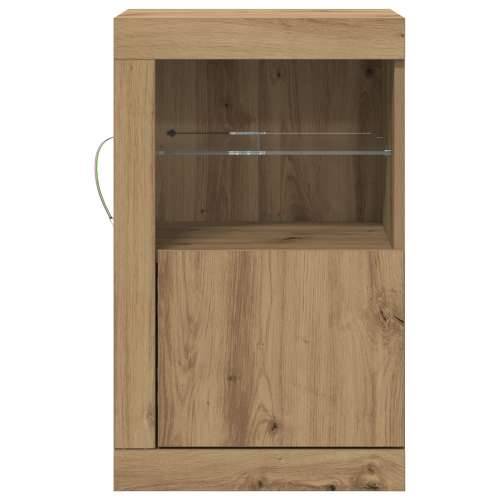 Bočne Ormariće s LED Svjetlima 2 kom Artisan Hrast 41x37x67 cm Cijena