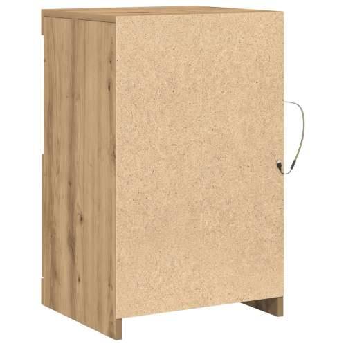 Bočne Ormariće s LED Svjetlima 2 kom Artisan Hrast 41x37x67 cm Cijena