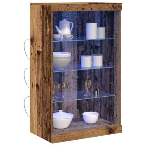 Komoda s LED svjetlima Stari drvo 60,5x37x100 cm Cijena