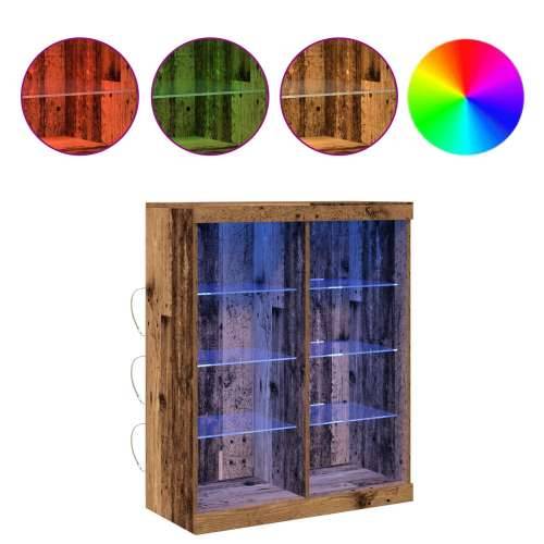 Komoda s LED svjetlima Stari drvo 41x37x100 cm Cijena