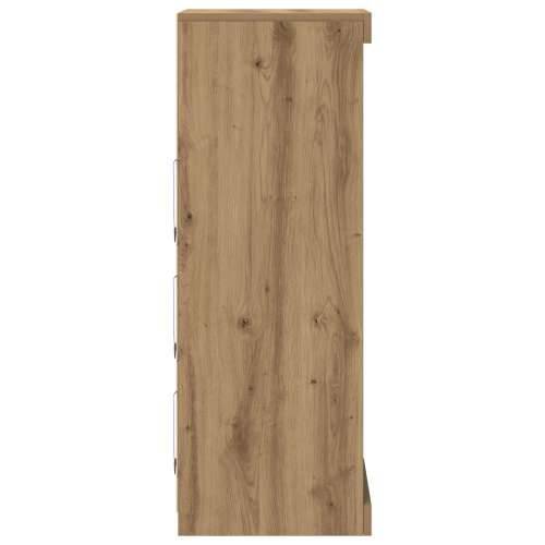 Sideboard s LED svjetlima u artizanskom hrastu 41x37x100 cm Cijena