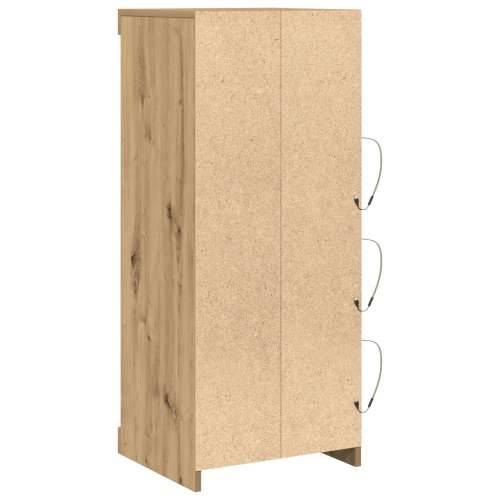 Sideboard s LED svjetlima u artizanskom hrastu 41x37x100 cm Cijena