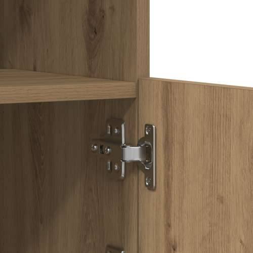 Sideboard s LED svjetlima u artizanskom hrastu 41x37x100 cm Cijena