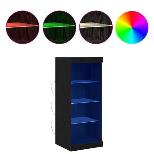 Komoda s LED svjetlima Crni Hrast 41x37x100 cm Cijena