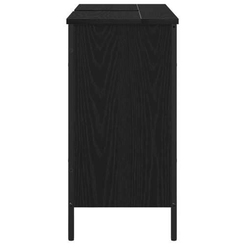 Kupaonski Lavabo - Umivaonik ormarić Crni hrast 80x30x60 cm Konstruirano drvo Cijena