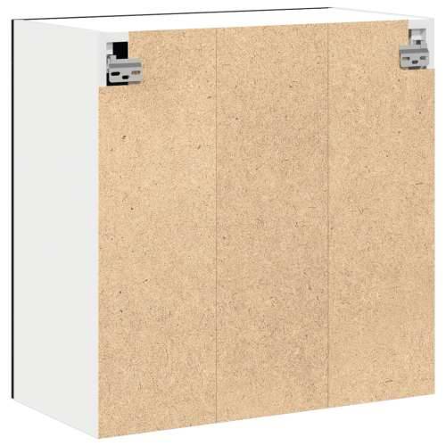 Viseći stakleni ormar u crnom hrastu - 60x31x60 cm Cijena