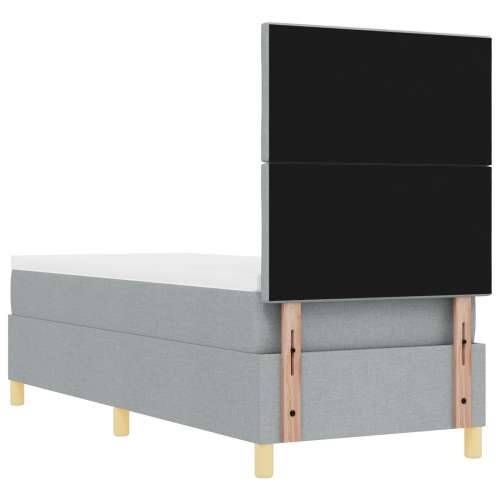 Krevet s kutijom s madracem Svjetlosiva 80x200 cm Tkanina Cijena