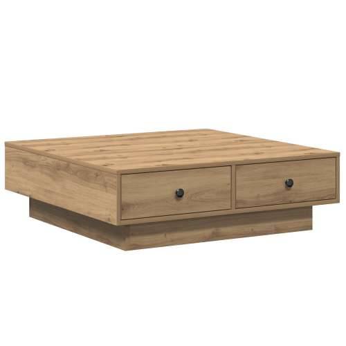 Stolić za kavu Hrast Furnir, MDF 90 x 90 x 28 cm Skladište Cijena