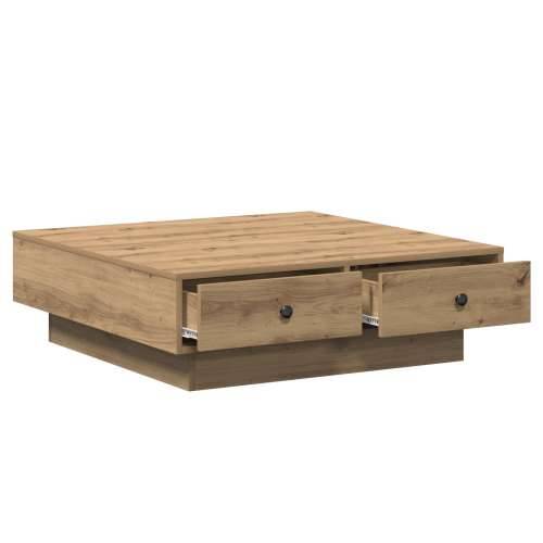 Stolić za kavu Hrast Furnir, MDF 90 x 90 x 28 cm Skladište Cijena