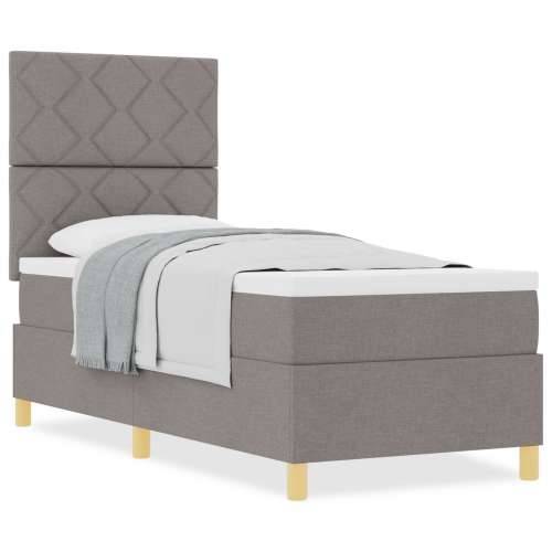 Box Spring Krevet s Madracem Taupe 80x200 cm Tkanina Cijena