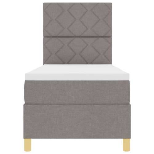 Box Spring Krevet s Madracem Taupe 80x200 cm Tkanina Cijena