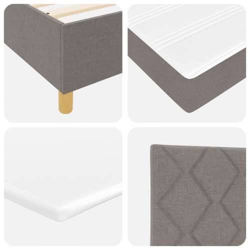 Box Spring Krevet s Madracem Taupe 80x200 cm Tkanina Cijena