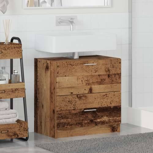 Kabinet za Lavabo - Umivaonik Staro drvo 59x37x59 cm Inženjersko drvo Cijena