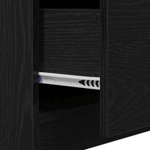 kabinet Lavabo - Umivaonika crne hrastovine 59x37x59 cm od inženjerskog drva Cijena