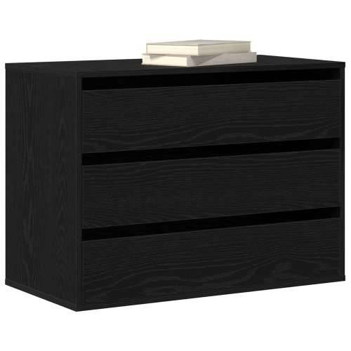 Kutna komoda Crni hrast 80x41x58 cm Konstruirano drvo Cijena